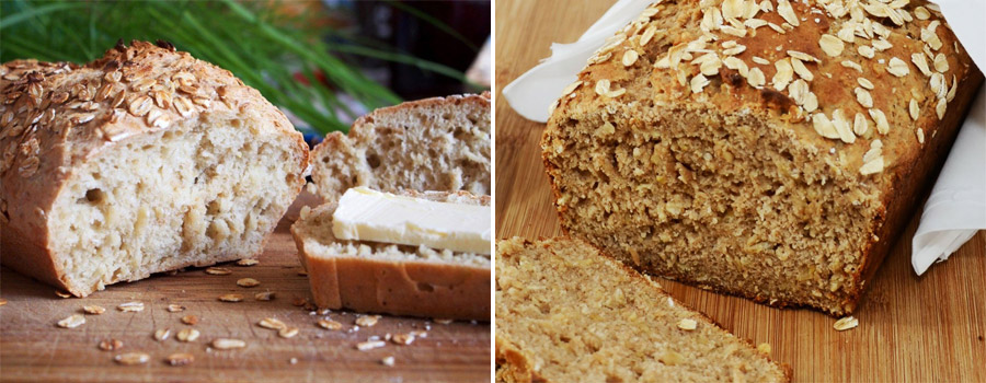 homemade oat bread