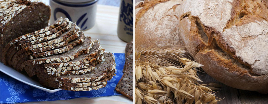 healthy dietary oat bread