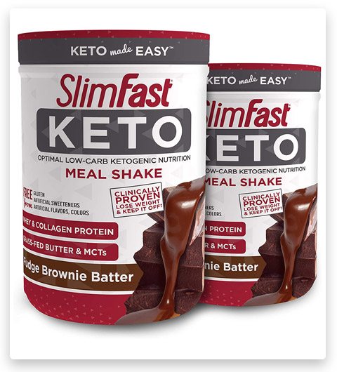 SlimFast Keto Meal Replacement Powder Fudge Brownie