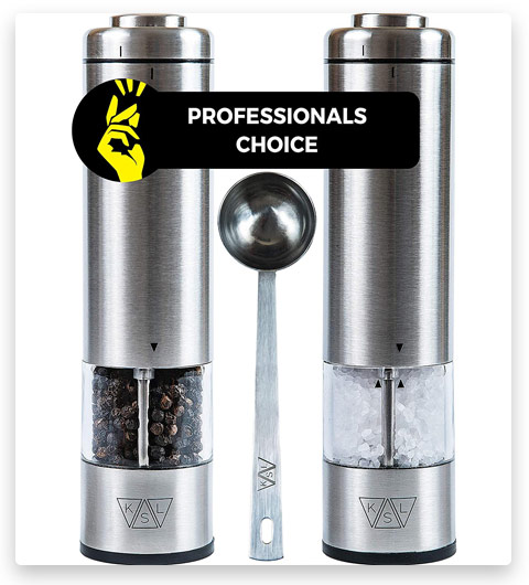 KSL Electric Salt and Pepper Grinder Set