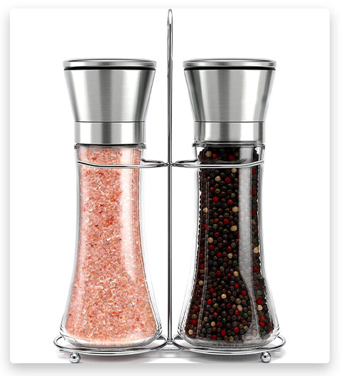 Willow & Everett Stainless Steel Salt and Pepper Grinder Set