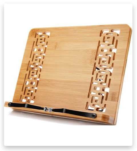 Wishacc Bamboo Book Stand