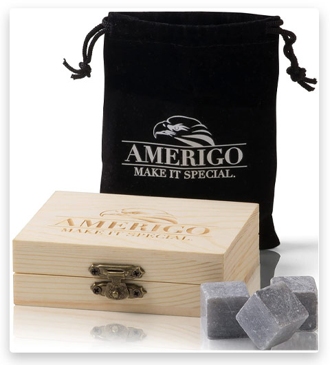 Amerigo Premium Whiskey Stones Gift Set