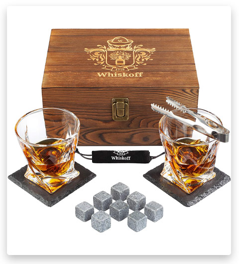 Whiskoff Whiskey Stones Glass Set