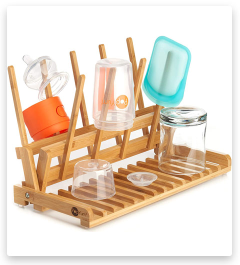 PopYum Space Saving Bamboo Drying Rack