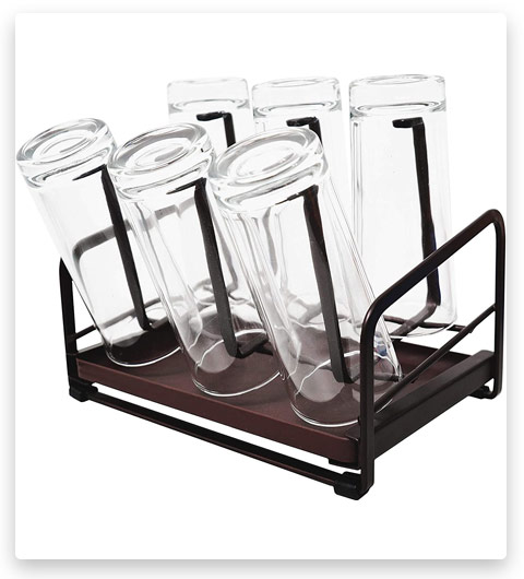 YEAVS Cup Drying Rack Drain Tray